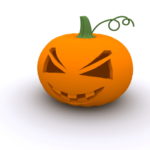 creepy halloween pumpkin