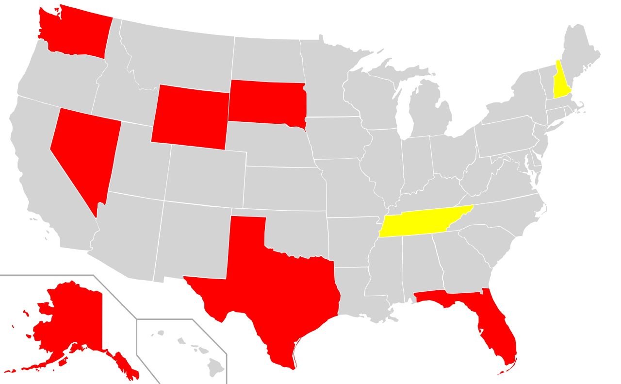 States Without Income Taxes - Real Estate Investing Today