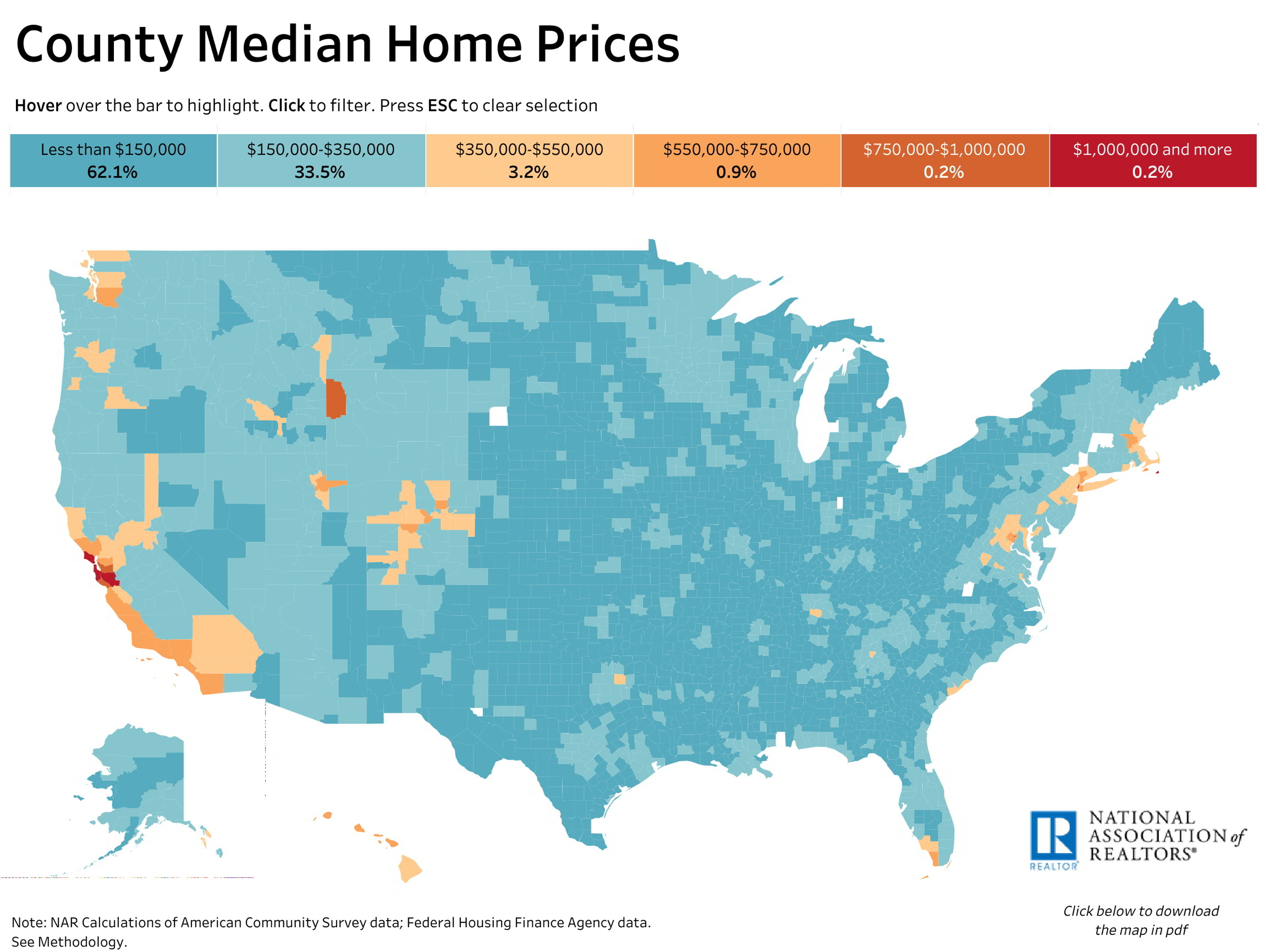 America’s Median Home Prices By County - Real Estate Investing Today