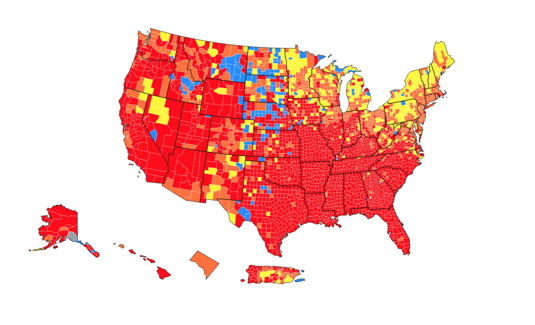 COVID-19 Integrated County View Interactive Map - Real Estate Investing ...